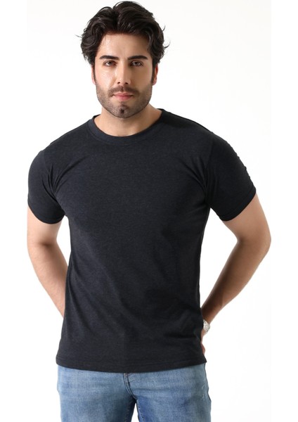 Erkek 5’li Paket T-Shirt – Kısa Kollu Bisiklet Yaka Regular Fit – 5 Renk Seçenekli fiyatları