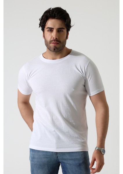 Erkek 5’li Paket T-Shirt – Kısa Kollu Bisiklet Yaka Regular Fit – 5 Renk Seçenekli modelleri
