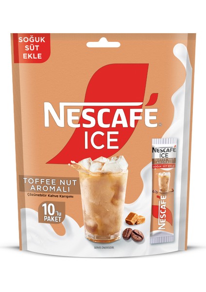 Ice Toffee Nut Aromalı Çözünebilir Kahve 10, 5g 10'lu Paket 10X6 fiyatları