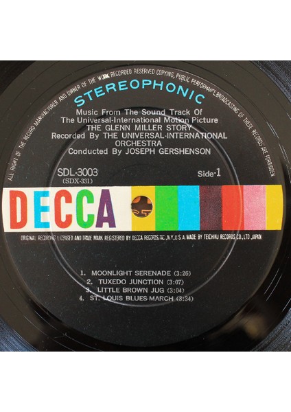 The Universal-International Orchestra – The Glenn Miller Story (10'' Plak) modelleri