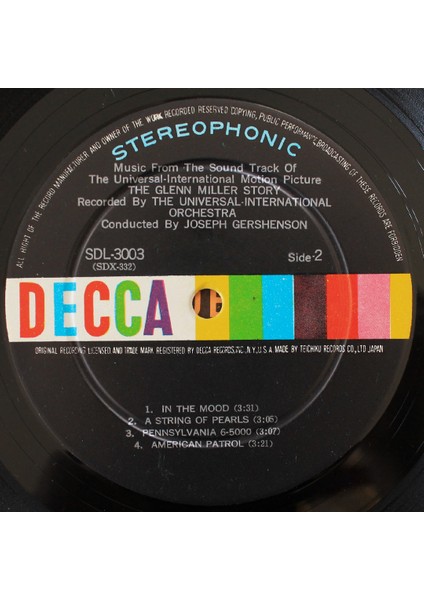 The Universal-International Orchestra – The Glenn Miller Story (10'' Plak) fırsatları