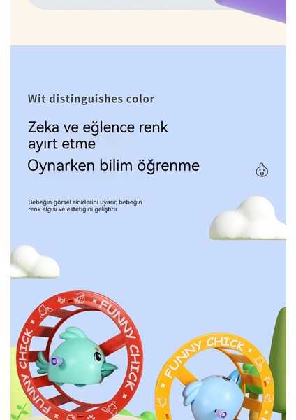 Karikatür Civciv Daire Sevimli Daire Çocuk Sarmal Oyuncak (Yurt Dışından) fiyatları