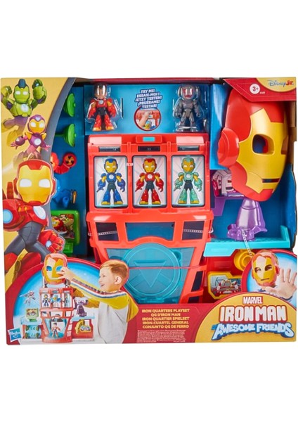 Marvel Iron Man And His Awesome Friends Iron Quarters Oyun Seti G1259