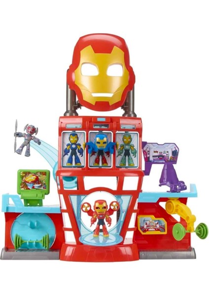 Marvel Iron Man And His Awesome Friends Iron Quarters Oyun Seti G1259 fırsatları