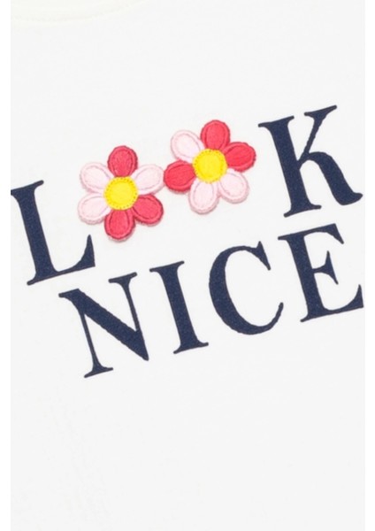 Kız Çocuk Çiçekli Kısa Kollu T-Shirt - Çocuk Giyim fiyatları