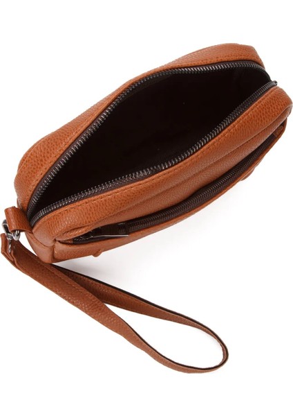 Erkek El Askılı Portföy Clutch El Çantası NEWPOLO256 - Taba indirimleri