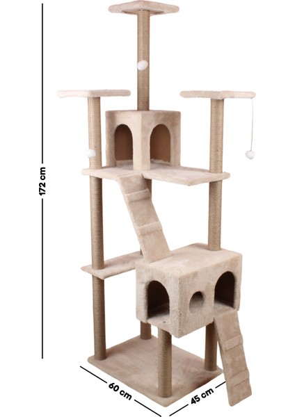 Residence Kedi Tırmalama Evi Bej fırsatları