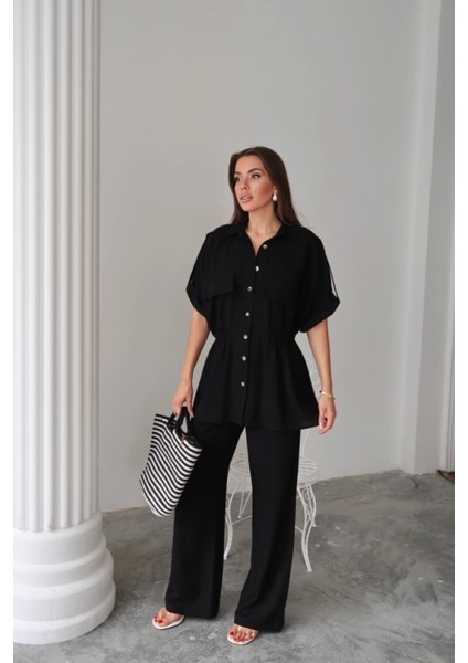 Şık Keten Takım - Siyah fiyatları