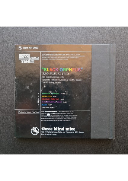 Isao Suzuki Trio – Black Orpheus (Xrcd) fiyatları