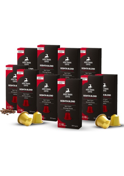 Sebata Blend Kapsül Kahve 100'LÜ ( Nespresso Ile Uyumlu Alüminyum Kapsül Kahve )