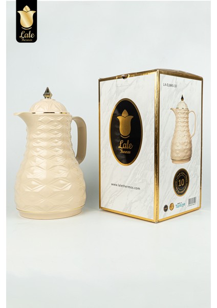 Cam Hazneli Termos Elmas-1 | 1.0 Lt | Kahve & Çay | 12 Saat Sıcak / 24 Saat Soğuk | Yerli Üretim (Tıramısu) indirimleri