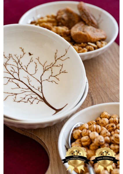 Karizma Hayat Ağacı 4 Parça Çerez Tabağı modelleri