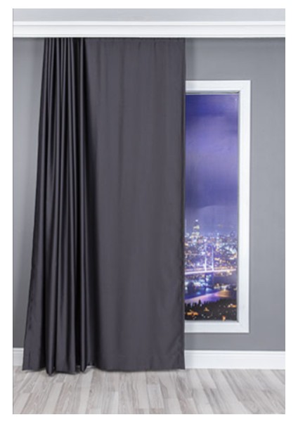 Antrasit Renk Işık Geçirmez Blackout Fon Perde – Tam Karanlık,şık Tasarım, Makinede Yıkanabilir modelleri