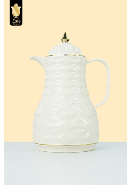 Cam Hazneli Termos Elmas-1 | 0.6 Lt | Kahve & Çay | 12 Saat Sıcak / 24 Saat Soğuk | Yerli Üretim (Swan)