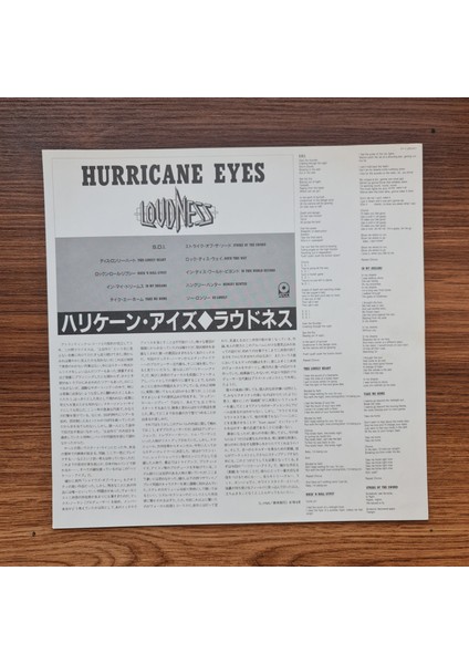 Loudness – Hurricane Eyes modelleri