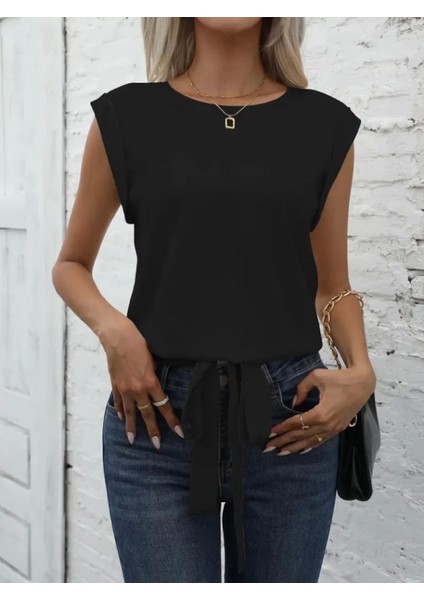 Ithal Krep Bluz Etek Ucu Bağlama Detaylı Bluz fiyatları