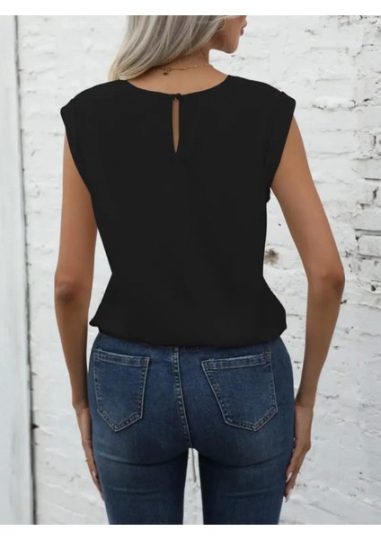 Ithal Krep Bluz Etek Ucu Bağlama Detaylı Bluz fırsatları