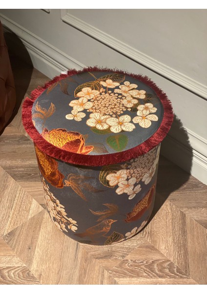 Bordo Saçaklı Puf fiyatları