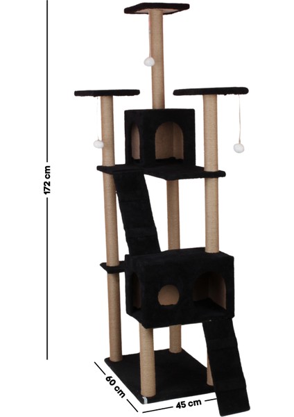 Residence Kedi Tırmalama Evi Siyah fırsatları