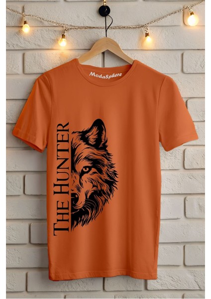 The Hunter Baskılı Unisex Oversize Tişört