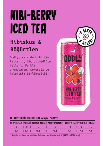 Hıbıberry Soğuk Çay Kutu Hibiscus Böğürtlen 250 ml x 8 Adet modelleri