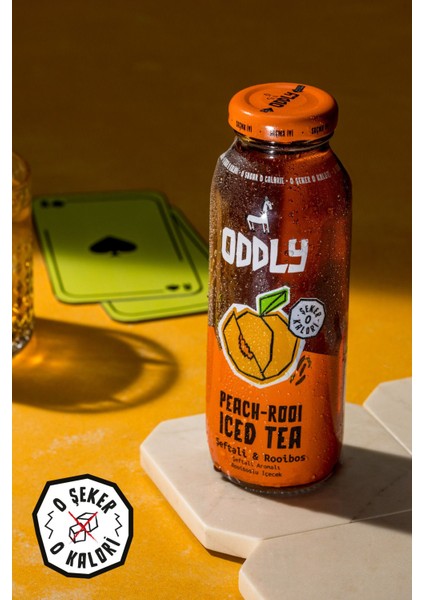 Saçma İyi Soğuk Çay Dörtlüsü (Peach-Rooi, Hibi-Berry, Ginger-Punch, Berry- Matcha) Cam 250 ml 8 Adet modelleri