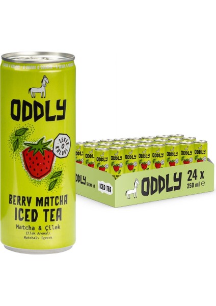 Berry Matcha Soğuk Çay Kutu Çilek Matcha 250 ml x 24 Adet fiyatları