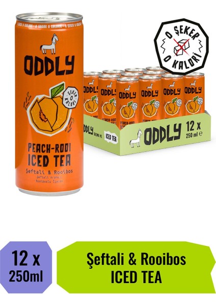 Peachrooı Soğuk Çay Kutu Şeftali Rooıbos 250 ml - 12 Adet