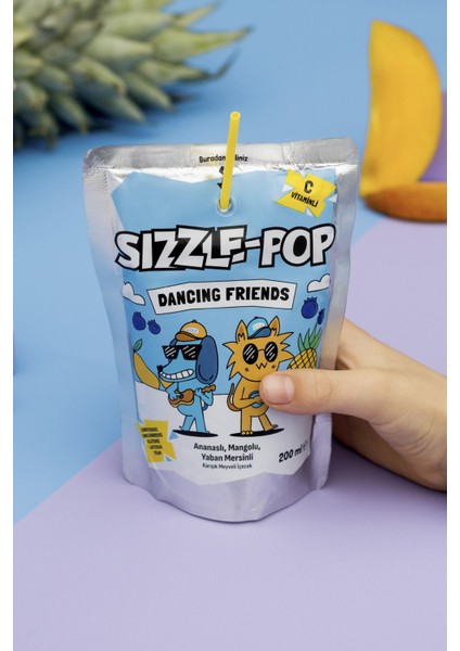 DANCING FRIENDS ANANAS MANGO YABANMERSİNİ POUCH 200 ML indirimleri