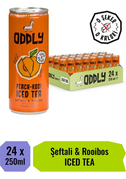 Peachrooı Soğuk Çay Kutu Şeftali Rooıbos 250 ml x 24 Adet