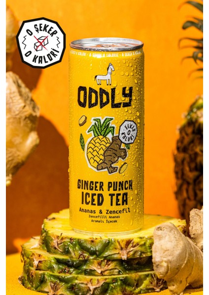 Gınger Punch Soğuk Çay Kutu Yeşilçay Ananas Zencefil 250 ml x 12 Adet indirimleri