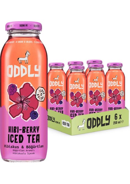 Hıbıberry Soğuk Çay Hibiskus ve Böğürtlen Aromalı 250 ml x 6 Adet Şekersiz ve Kalorisiz fiyatları