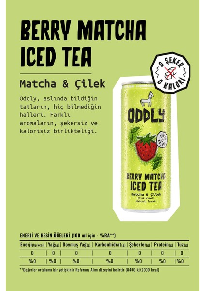 Berry Matcha Soğuk Çay Kutu Çilek Matcha 250 ml x 12 Adet modelleri