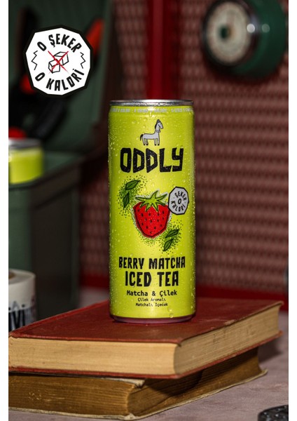 Berry Matcha Soğuk Çay Kutu Çilek Matcha 250 ml x 12 Adet indirimleri