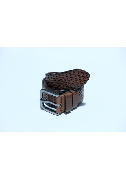 %100 Deri 4 cm Tbk 022 Taba Desenli