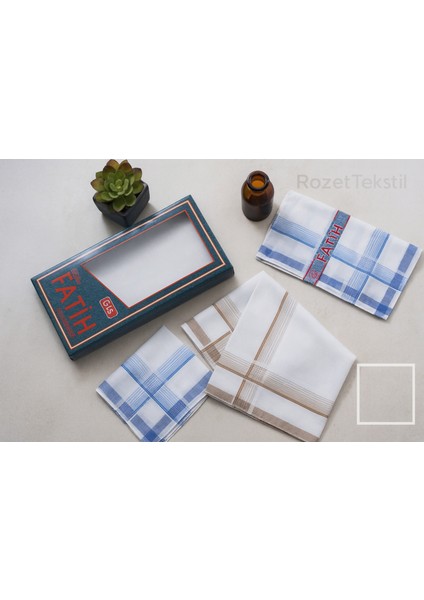 Kutulu Kumaş Mendil 40X40 cm Düzine 12 Adet fırsatları