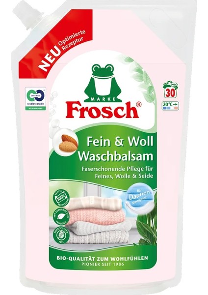 Badem Özlü Hassas ve Yünlüler İçin Çamaşır Balsamı/deterjanı 30 Yıkama, 1,44 lt
