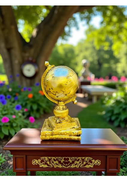 Biblo Aksesuar Yuvarlak Gold Akrilik 25X18CM Aksoylar Home Avm