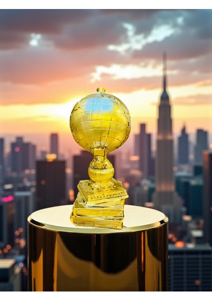 Biblo Aksesuar Yuvarlak Gold Akrilik 25X18CM Aksoylar Home Avm modelleri