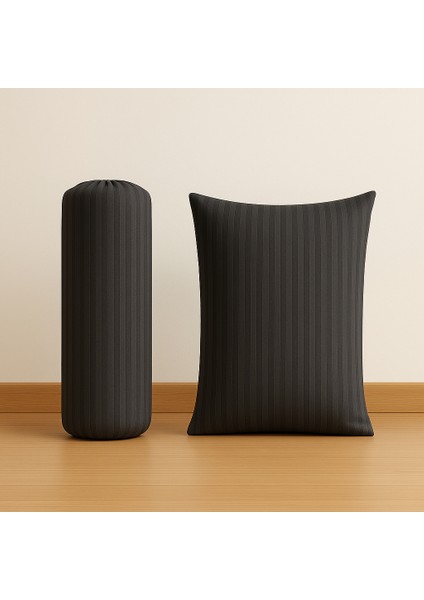 120'LIK Yataklar Için ( 1.5 Kişilik ) Çizgili Pamuk Saten Lastikli Çarşaf Takımı fiyatları