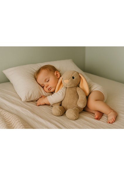Uzun Kulaklı Yumuşak Tavşan Peluş Oyuncak – Uyku Arkadaşı - Yumuşak, Uzun Kulaklı, Kahverengi indirimleri