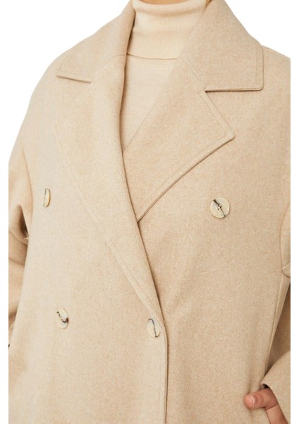 Kadın Oversize Astarsız Kaşe Kaban indirimleri