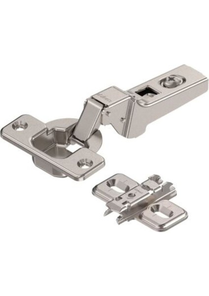 Blum Clip Frensiz Yarım Deve Boynu Menteşe 100 Derece Taban Dahil - Paket 5 Li