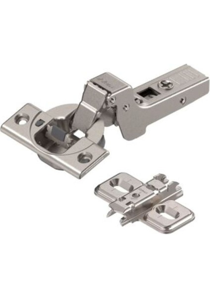 Blum Clip Frenli Tam Deve Boynu Menteşe 107 Derece Taban Dahil - Paket 5 Li
