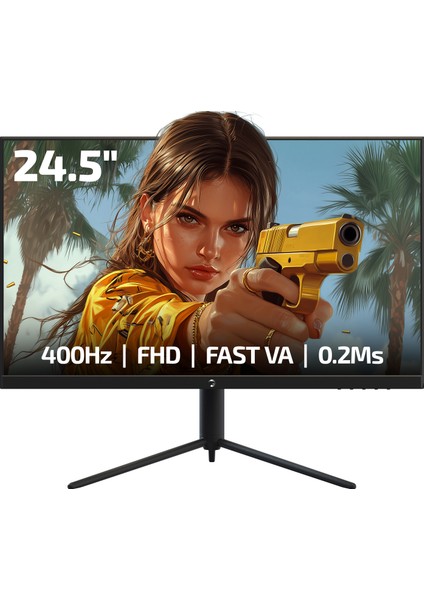 Lucid S40 24.5'' 400Hz 0.2ms Fast Va E Spor Pivot Rgb Gaming Monitör