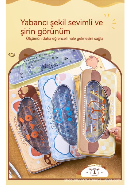 Kaba Ayı Demir Kutu Sınavı Için Yumuşak Cetvel Pusula Seti (Yurt Dışından) fiyatları