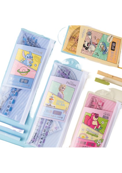 Büyük Ölçekli 20CM Karikatür Ilkokul Cetveli Dört Parçalı Set (Yurt Dışından) fiyatları