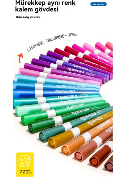 Çocuklar Için Toksik Olmayan 60 Renkli Akrilik Kalem (Yurt Dışından) modelleri