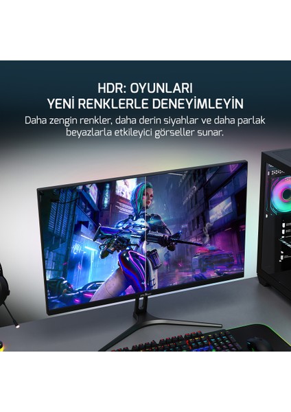 Epic P30 27'' 300Hz 0.5ms Fhd Fast Va 10 Bit Gaming Monitör (Sıfır Ölü Piksel Garantili)