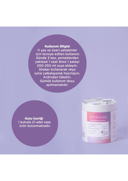 Glow Beauty Complex – Resveratrol, Biotin, Hidrolize Balık Kolajen Tripeptit ve Hyaluronik Asit Içeren Cilt & Güzellik Takviyesi